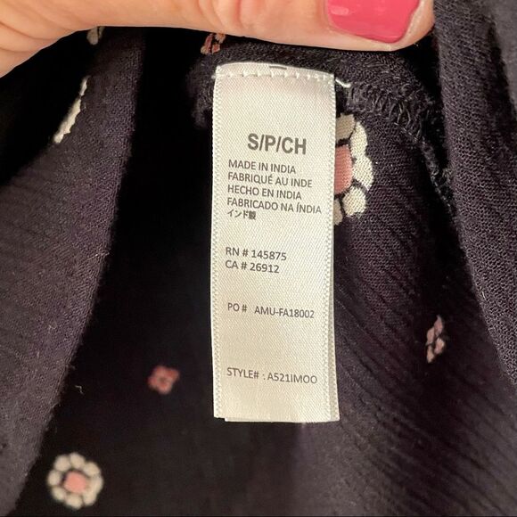 Amuse Society Floral Moonshine Blouse Sz S - Picture 6 of 7